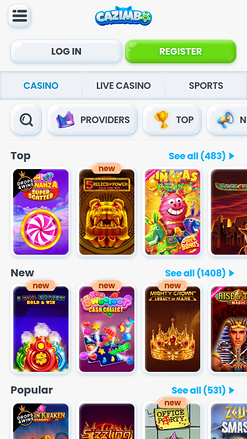 Cazimbo Casino Mobile Games