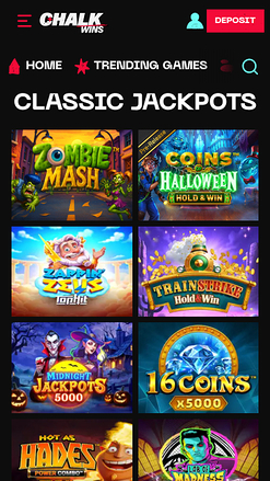 ChalkWins Casino Mobile Jackpot