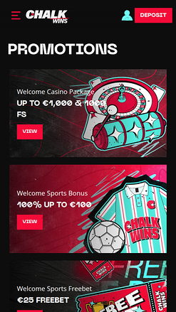 ChalkWins Casino Mobile Promotions