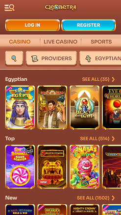 Cleoberta Casino Games Mobile