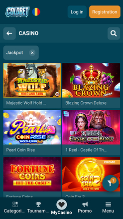 Coldbet Casino Mobile Jackpot