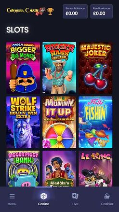 Conquer Casino Mobile Image Games