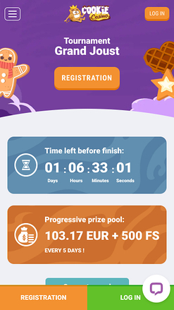 Cookie Casino Tournament Mobile