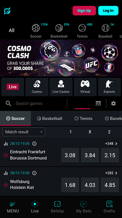 Cosmobet Live Sports Mobile