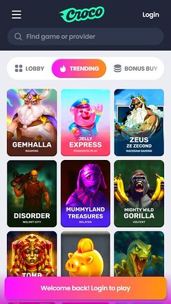 Crocoslots Casino Mobile Image Games
