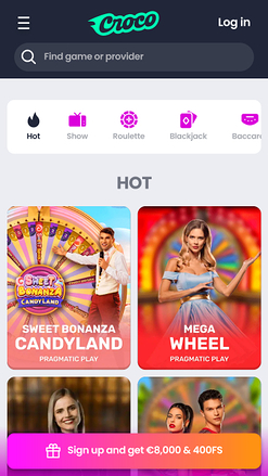 Crocoslots Casino Live Dealer Mobile