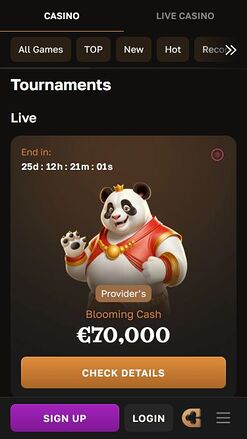 Crowngold Casino Mobile Tournaments