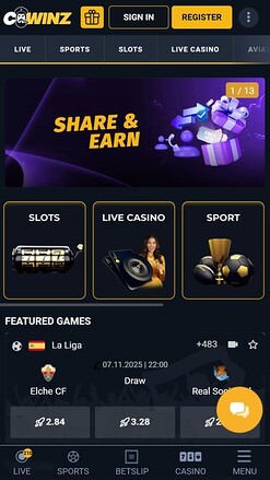 CWinz Homepage Mobile