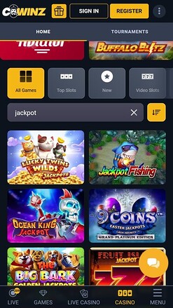 CWinz Jackpot Mobile