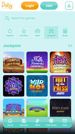 Daisy Slots Mobile Jackpot