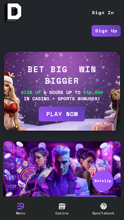 Decawin Casino Homepage