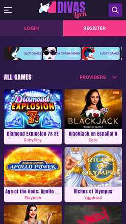 Divas Luck Casino Games Mobile