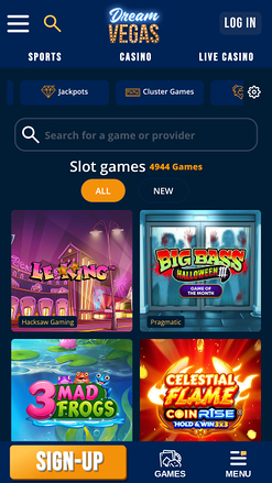 Dream Vegas Casino Games Mobile