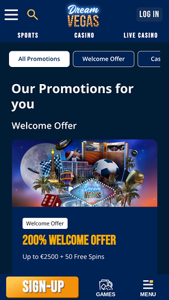 Dream Vegas Casino Promotions Mobile