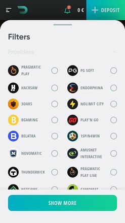 Drip Casino Mobile Image Game Developers