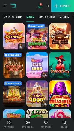 Drip Casino Mobile Image Games