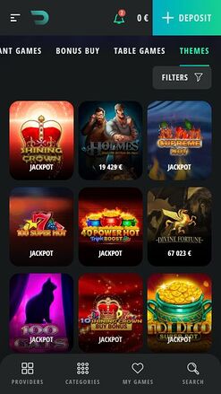 Drip Casino Mobile Image Jackpot