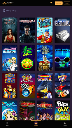 Dukes Casino Game Developers Mobile