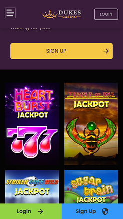 Dukes Casino Jackpot Mobile