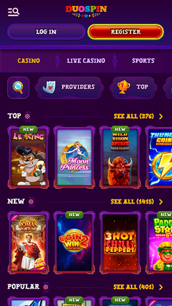 Duospin Casino Games Mobile