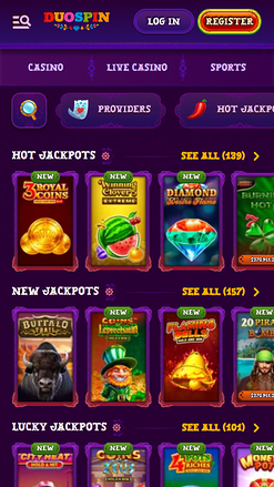 Duospin Casino Jackpot Mobile