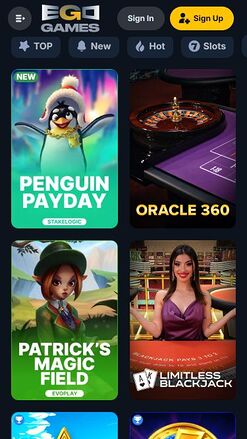Ego Games Casino Mobile Image Games