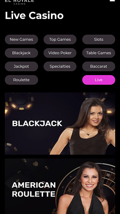 El Royale Casino Mobile Live Dealer