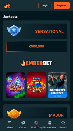 Emberbet Casino Mobile Jackpot