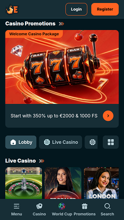 Emberbet Casino Mobile Live Dealer