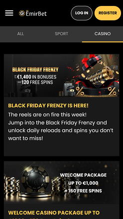 EmirBet Mobile Promotions