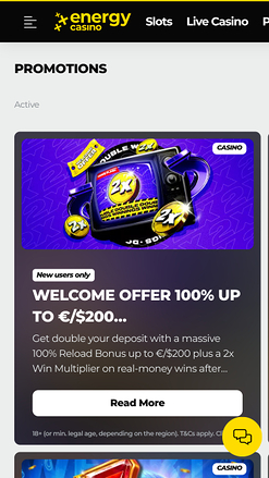 Energy Casino Promotions Mobile