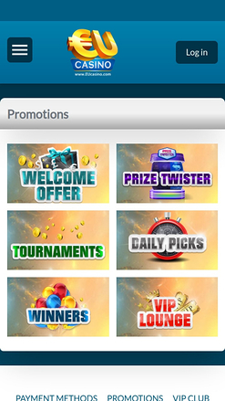 EUcasino Mobile Promotions
