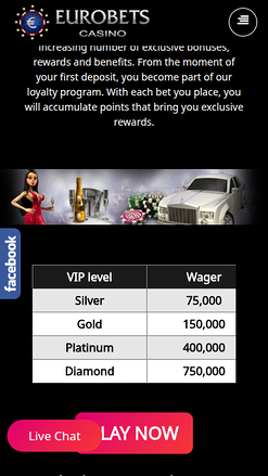 EuroBets Casino Mobile VIP Program