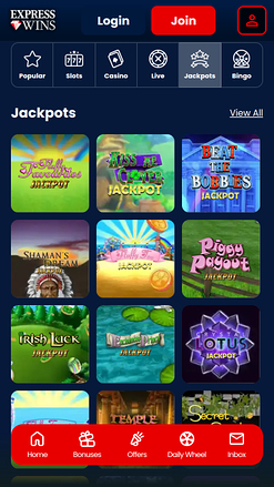 Express Wins Mobile Jackpot