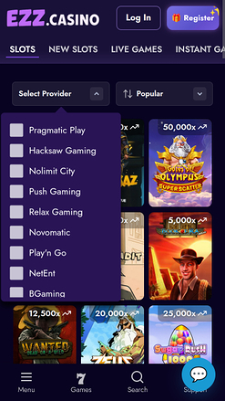 EZZ Casino Game Developers Mobile