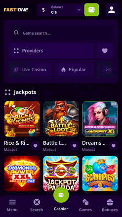 F1 Casino Mobile Jackpot