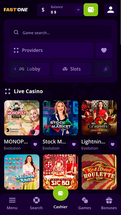 F1 Casino Mobile Live Dealer