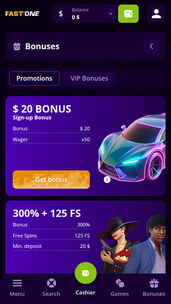 F1 Casino Mobile Promotions