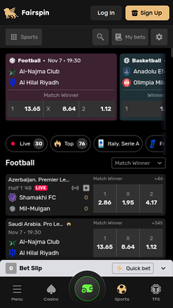 Fairspin Casino Mobile Sports