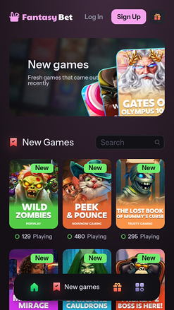 FantasyBet Casino New Games Mobile