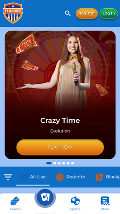 Live Dealer screenshot of Felicebet Casino for Mobile