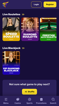 Fiestaslots Casino Mobile Live Dealer