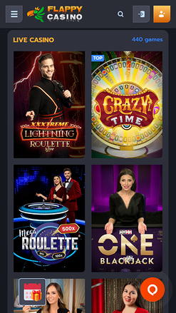 Flappy Casino Mobile Live Dealer