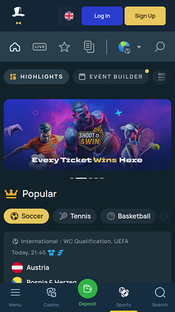 Fortune Jack Casino Mobile Sports