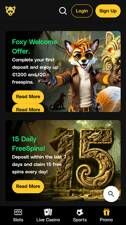 FoxyGold Casino Mobile Promotions