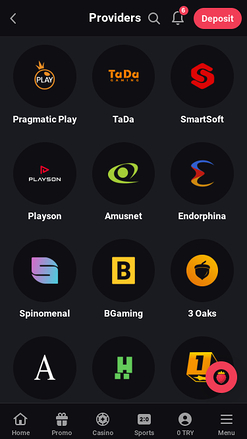 Fragabet Casino mobile game developers