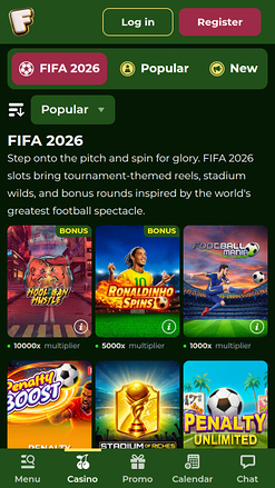 FreakyBillion Casino football games mobile