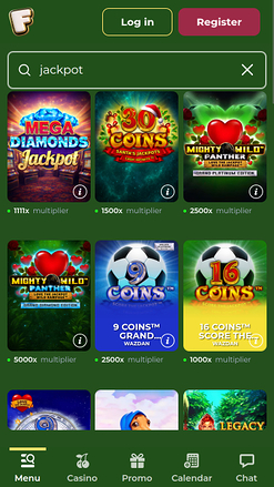 FreakyBillion Casino jackpot mobile