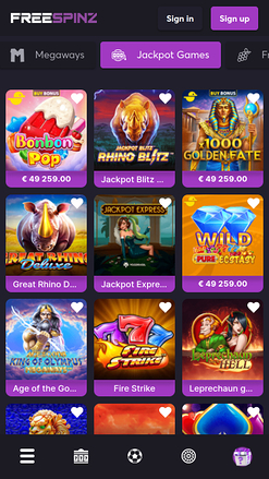 Freespinz Casino Mobile Jackpot