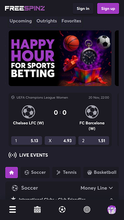 Freespinz Casino Mobile Sports